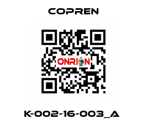 K-002-16-003_A  Copren