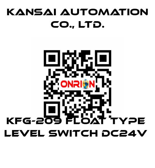 KFG-209 FLOAT TYPE  LEVEL SWITCH DC24V  KANSAI Automation Co., Ltd.