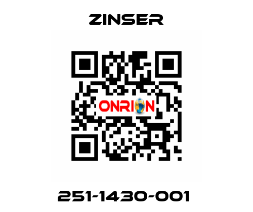 251-1430-001  Zinser