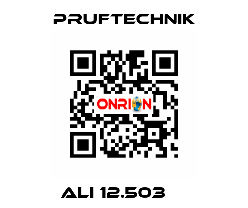  ALI 12.503     Pruftechnik