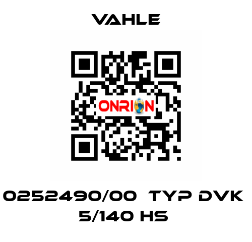 0252490/00  Typ DVK  5/140 HS  Faba