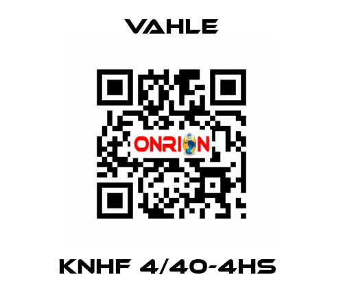 KNHF 4/40-4HS  Vahle