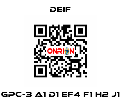 GPC-3 A1 D1 EF4 F1 H2 J1 Deif