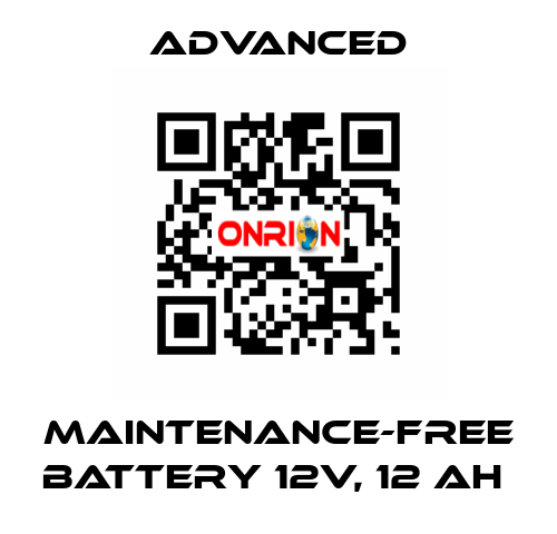 Maintenance-Free Battery 12V, 12 Ah  Advanced