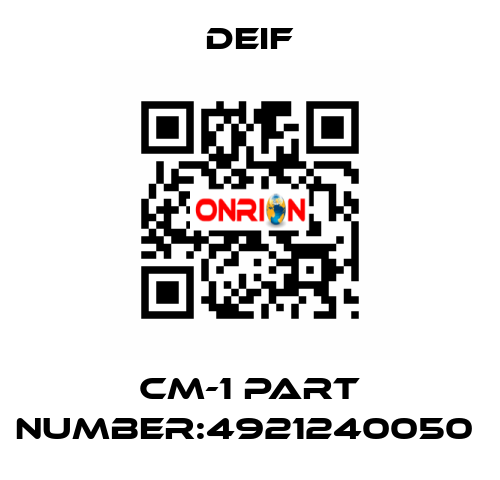 CM-1 part number:4921240050  Deif