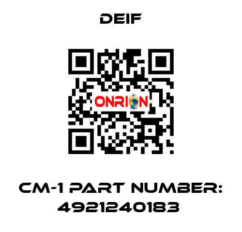 CM-1 part number: 4921240183  Deif