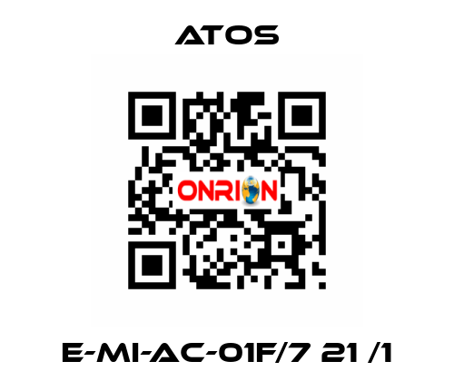 E-MI-AC-01F/7 21 /1 Atos