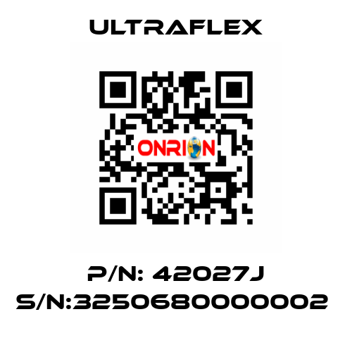 P/N: 42027J S/N:3250680000002  Ultraflex