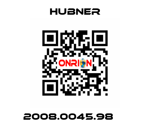 2008.0045.98     HUBNER