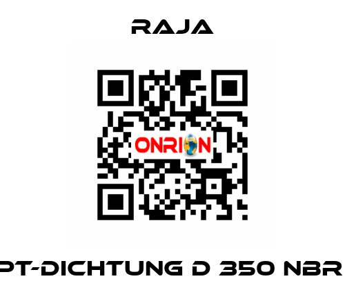 PT-Dichtung D 350 NBR  Raja