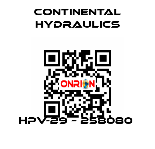 HPV-29 – 258080  Continental Hydraulics