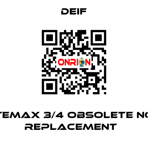 TEMAX 3/4 obsolete no replacement   Deif