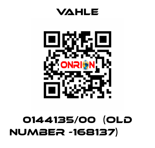 0144135/00  (old number -168137)         Vahle