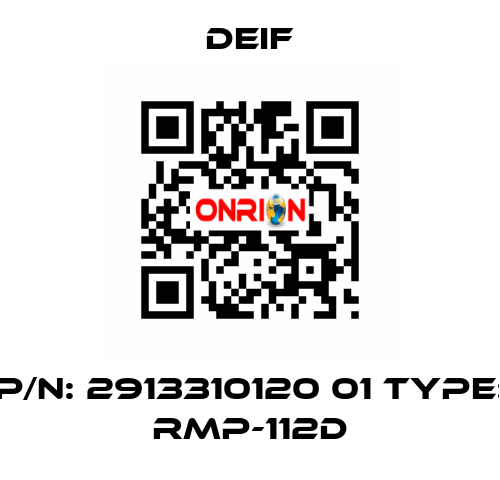 P/N: 2913310120 01 Type: RMP-112D Deif