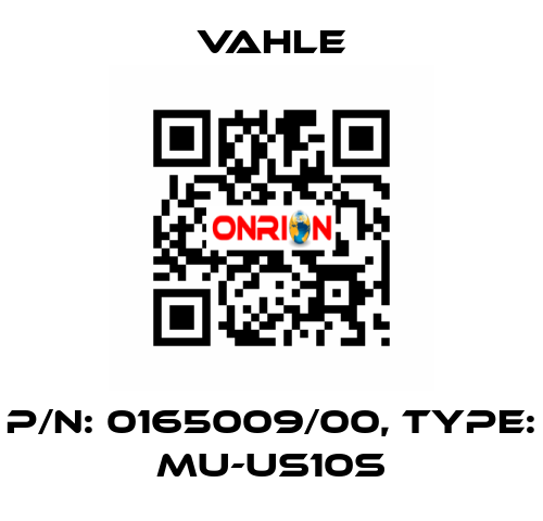 P/n: 0165009/00, Type: MU-US10S Vahle