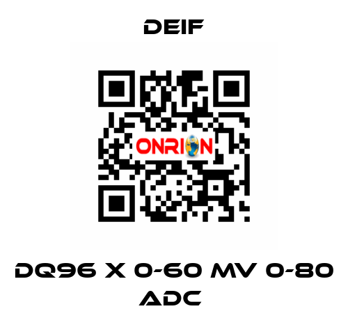 DQ96 X 0-60 MV 0-80 ADC  Deif