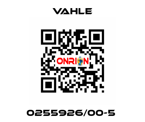 0255926/00-5  Vahle