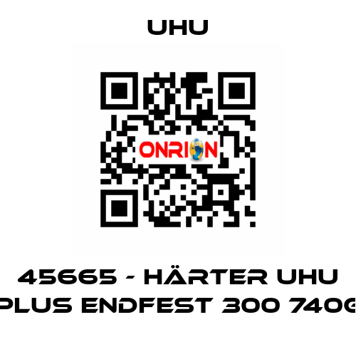 45665 - Härter Uhu Plus Endfest 300 740g UHU