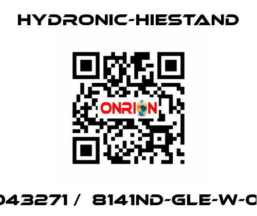 043271 /  8141ND-GLE-W-01 HYDRONIC-HIESTAND