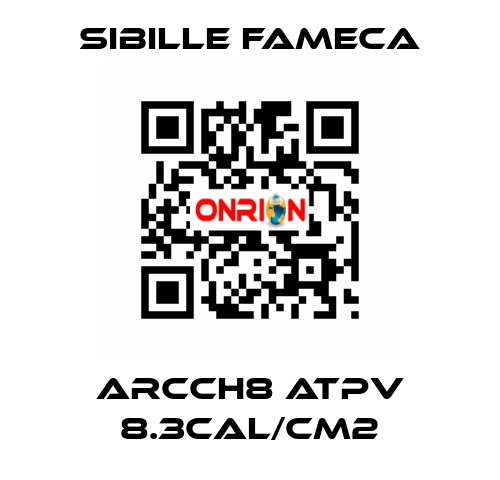 ARCCH8 ATPV 8.3CAL/CM2 Sibille Fameca