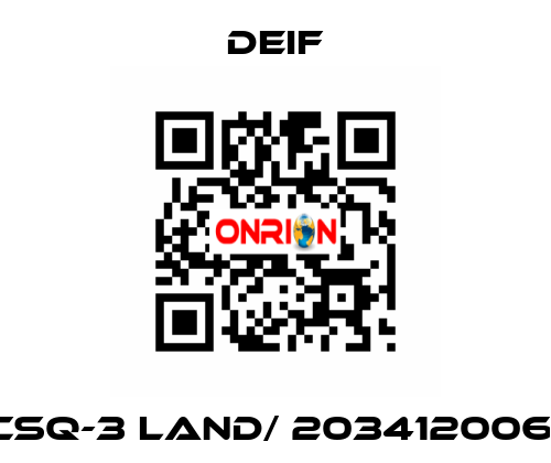 CSQ-3 Land/ 2034120061 Deif