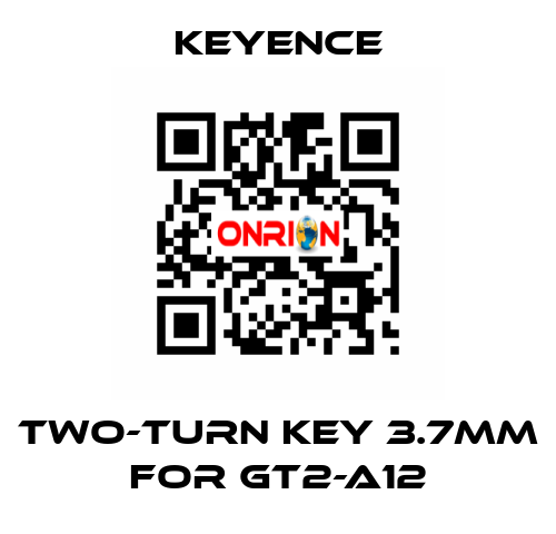 two-turn key 3.7mm for GT2-A12 Keyence