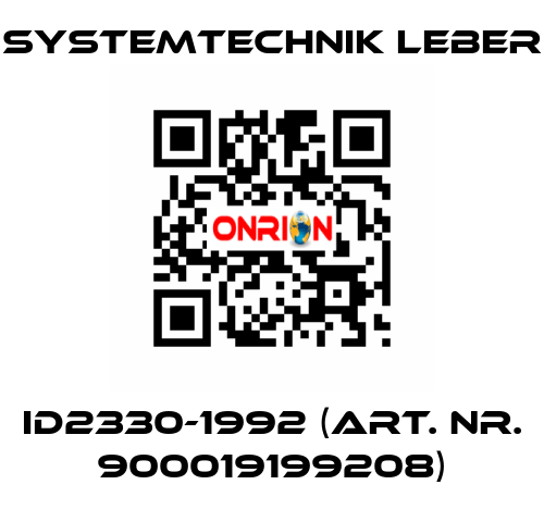 ID2330-1992 (art. nr. 900019199208) Systemtechnik LEBER