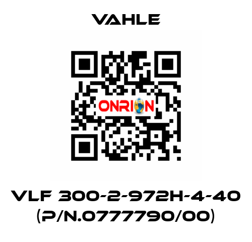 VLF 300-2-972H-4-40 (P/n.0777790/00) Vahle