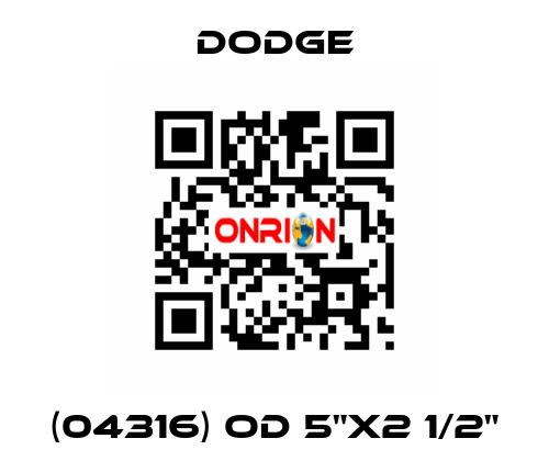 (04316) OD 5"x2 1/2" Dodge