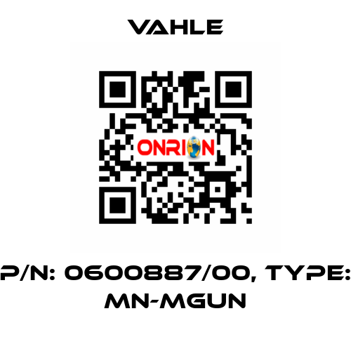 P/N: 0600887/00, Type: MN-MGUN Vahle