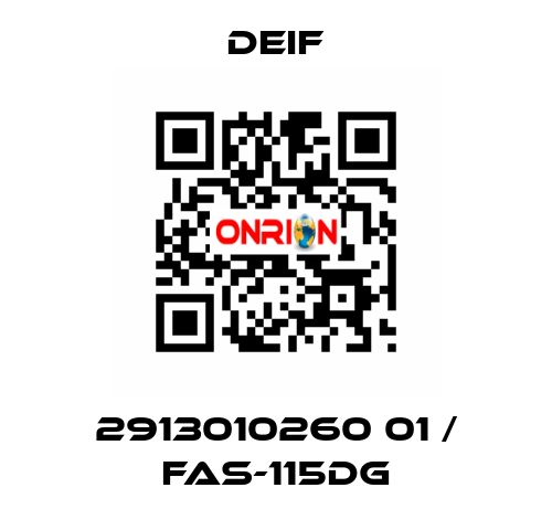 2913010260 01 / FAS-115DG Deif