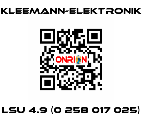 LSU 4.9 (0 258 017 025) Kleemann-Elektronik