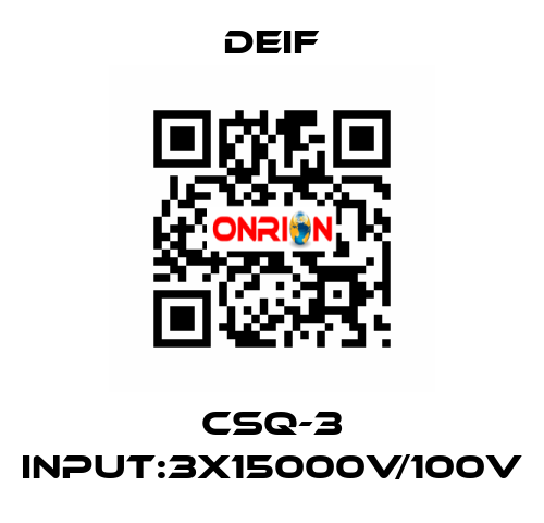 CSQ-3 Input:3x15000V/100V Deif