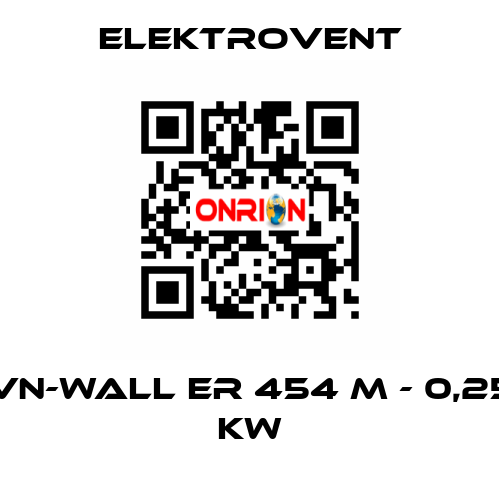 VN-Wall ER 454 M - 0,25 kW ELEKTROVENT