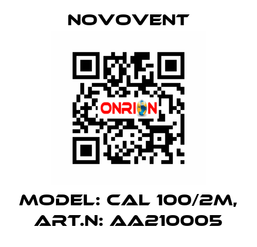 Model: CAL 100/2M, Art.N: AA210005 Novovent