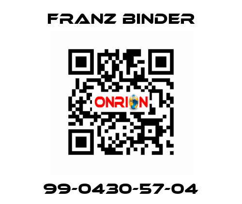 99-0430-57-04 FRANZ BINDER