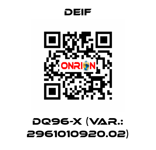 DQ96-x (Var.: 2961010920.02) Deif