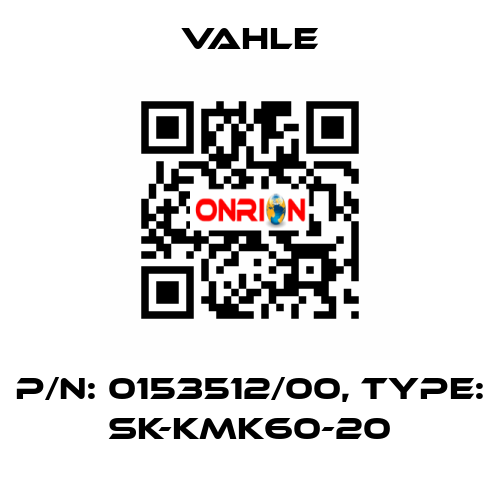 P/n: 0153512/00, Type: SK-KMK60-20 Vahle