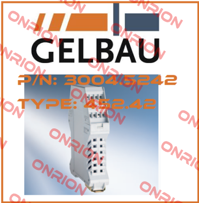 P/N: 3004.5242 Type: 452.42 Gelbau