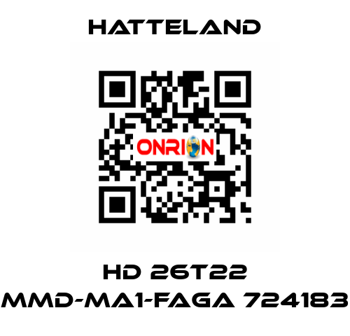 HD 26T22 MMD-MA1-FAGA 724183 HATTELAND