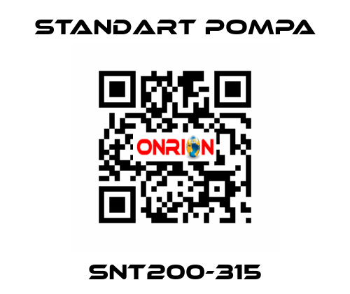 SNT200-315 STANDART POMPA