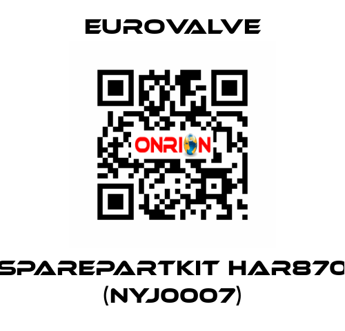 Sparepartkit HAR870 (NYJ0007) Eurovalve