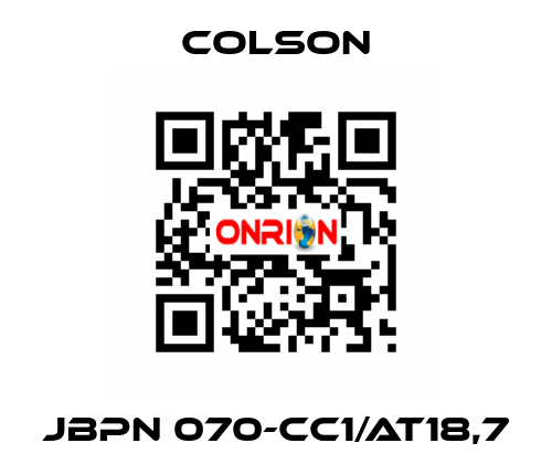 JBPN 070-CC1/AT18,7 Colson