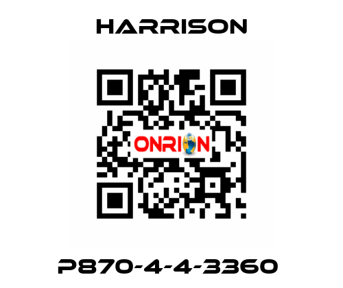 P870-4-4-3360  Harrison