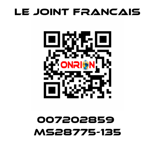 007202859  MS28775-135 LE JOINT FRANCAIS