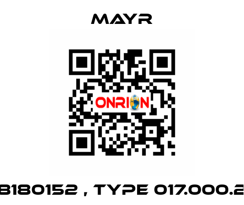 8180152 , type 017.000.2 Mayr