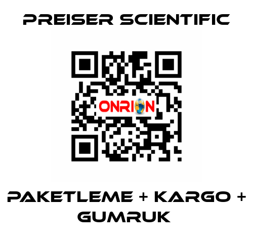 PAKETLEME + KARGO + GUMRUK  Preiser Scientific