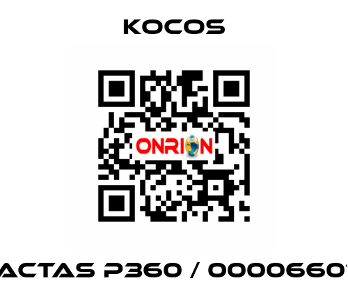 ACTAS P360 / 00006601 KoCoS