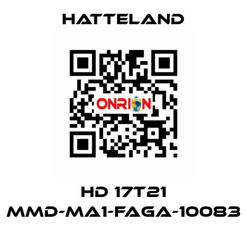 HD 17T21 MMD-MA1-FAGA-10083 HATTELAND