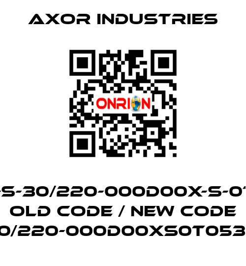 SSAX1100-S-30/220-000D00X-S-0T05-SC-54 old code / new code SSAX100S30/220-000D00XS0T053-SC000F1XX Axor Industries